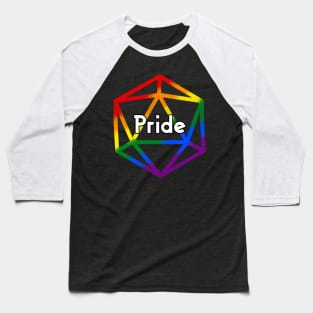 Pride Rainbow Dice Baseball T-Shirt